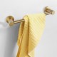 Round Brushed Yellow Gold Hand Towel Holder 347mm Wall Mounted