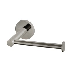 Euro Pin Lever Stainless Steel Round Brushed Nickel Toilet Paper Roll Holder Wall Mounted