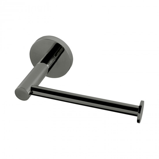 Stainless Steel Gunmetal Grey Toilet Paper Holder Wall Mounted