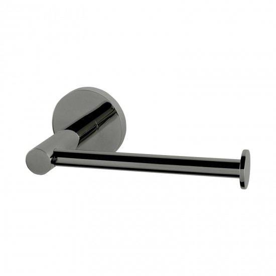 Stainless Steel Gunmetal Grey Toilet Paper Holder Wall Mounted