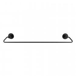 Zevi 600mm Self Adhesive Black Single Towel Rail Stainless Steel 304 Wall Mounted Drill Free