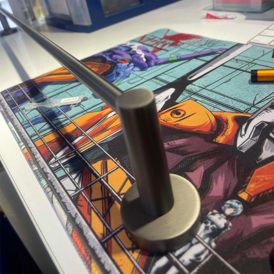 Euro Pin Lever Round Gunmetal Grey Single Towel Rack Rail 900mm CUT TO SIZE