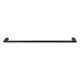 Square Matt Black Single Towel Rail 600mm Solid Brass Wall Mounted
