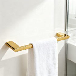 300mm Brushed Yellow Gold Towel Holder Wall Mounted Stainless Steel 304