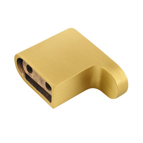 Stainless Steel Brushed Yellow Gold Robe Hook Towel Holder Wall Mounted