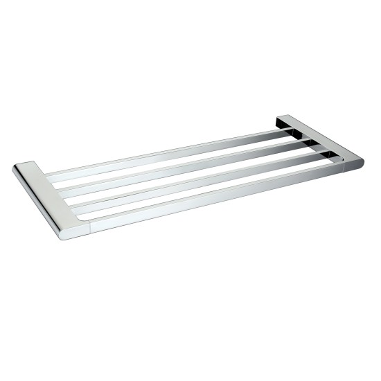 Luxury Chrome Bathroom Towel Shelf Rack Stainless Steel