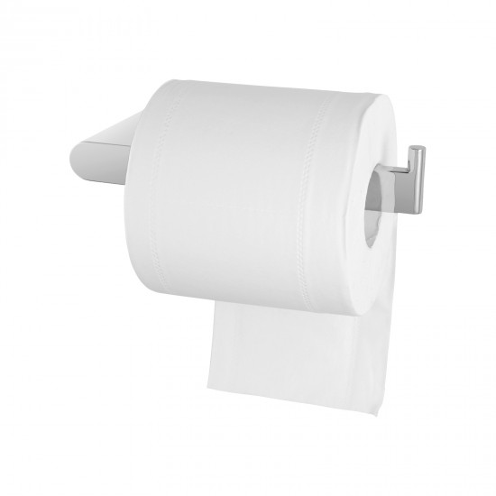 Square Chrome Toilet Paper Holder Wall Mounted