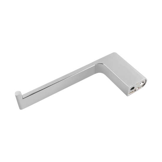 Square Chrome Toilet Paper Holder Wall Mounted