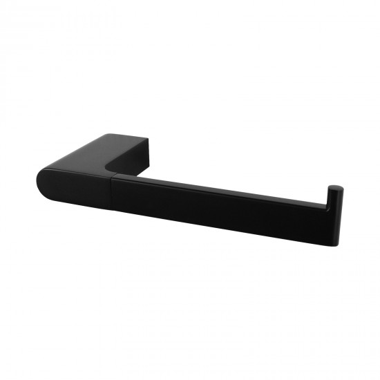 Square Black Toilet Paper Holder Wall Mounted