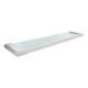 Chrome Single Glass Shelf Storage Brass Wall Mounted