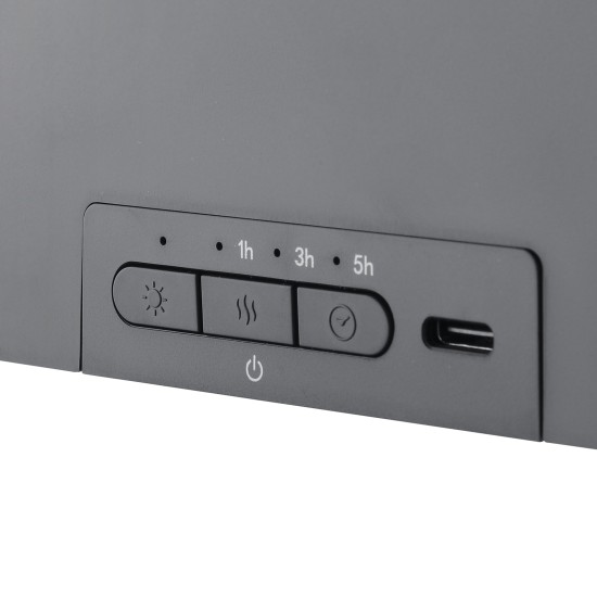 7 Color Light Flame Aroma Diffuser Ultrasonic Essential Oil Diffuser with  3 Timer Settings for Home Bedroom Black