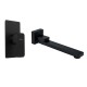 Aquatica All Pressures Mia2 40mm Shower Mixer With Square Swivel Bath Spout Matte Black Set