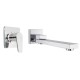 Aquatica All Pressures Saluto Shower Mixer With Square Swivel Bath Spout Chrome Set