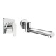 Aquatica All Pressures Saluto Shower Mixer With Round Swivel Bath Spout Chrome Set