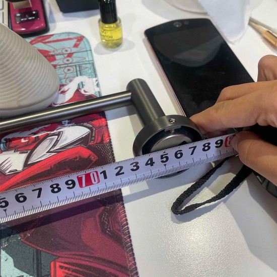 Euro Pin Lever Round Gunmetal Grey Single Towel Rack Rail 780mm