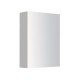 450x150x750mm Plywood 1-Door White Mirror Cabinet 
