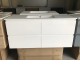 NELSON 1500X460X580MM PLYWOOD WALL HUNG VANITY - GLOSS WHITE WITH CERAMIC TOP