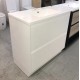 POLO 900X460X850MM PLYWOOD FLOOR STANDING VANITY - WHITE GLOSS WITH CERAMIC TOP
