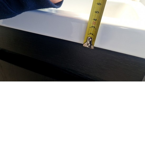 YOLO 400X250X850MM PLYWOOD FLOOR STANDING VANITY - LIGHT OAK WITH CERAMIC TOP