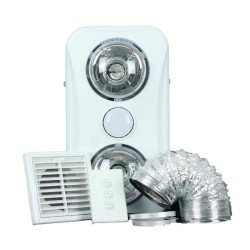 ILUXLITE  3 in 1 Bathroom Heat Light Fan Heater, Light and Exhaust Fan