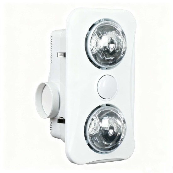 ILUXLITE  3 in 1 Bathroom Heat Light Fan Heater, Light and Exhaust Fan