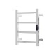500Hx400Wx110D Square Chrome Electric Heated Towel Rack With Timer 4 Bars