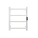 500Hx400Wx110D Square Chrome Electric Heated Towel Rack With Timer 4 Bars