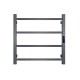 500Hx600Wx110D Gunmetal Grey Electric Heated Towel Rack With Timer 4 Bars