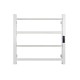 500Hx600Wx110D Square Chrome Electric Heated Towel Rack With Timer 4 Bars