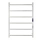 800Hx600Wx110D Square Chrome Electric Heated Towel Rack With Timer 6 Bars