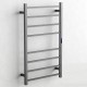 1000Hx600Wx110D Gunmetal Grey Electric Heated Towel Rack With Timer 8 Bars