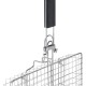 Multi Purpose Portable BBQ Grill Basket Removable Dividers & Foldable Handle