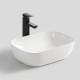 455*325*135mm Bathroom Oval Above Counter White Ceramic Wash Basin