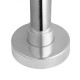 Round Chrome Solid Brass Freestanding Bath Spout Floor Mounted Bath Filler