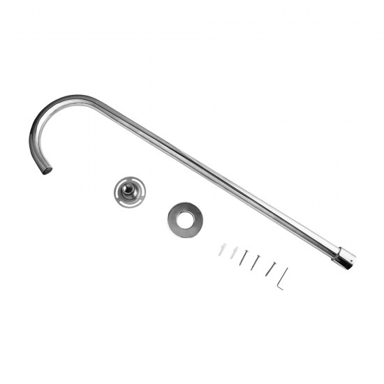 Round Chrome Solid Brass Freestanding Bath Spout Floor Mounted Bath Filler