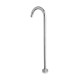 Round Chrome Solid Brass Freestanding Bath Spout Floor Mounted Bath Filler