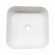 385x385x140mm Bathroom Square Above Counter White Ceramic Wash Basin