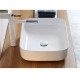 385x385x140mm Bathroom Square Above Counter White Ceramic Wash Basin