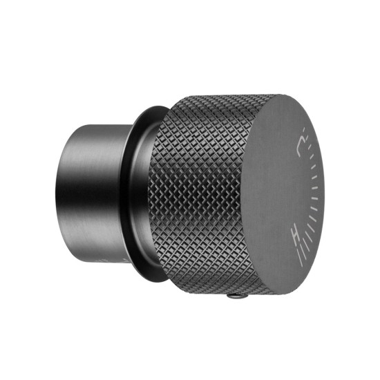 Lattice Edition Luxury Knurled Gunmetal Grey Progressive Wall Mixer Shower Mixer Tap