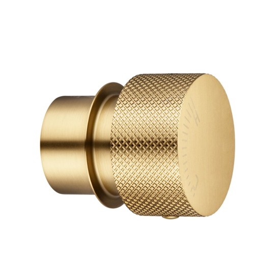 Lattice Edition Luxury Knurled Brushed Yellow Gold Progressive Wall Mixer Shower Mixer Tap