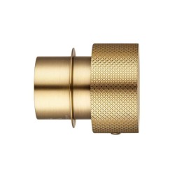 Lattice Edition Luxury Knurled Brushed Yellow Gold Progressive Wall Mixer Shower Mixer Tap