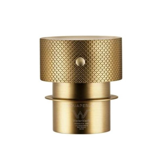 Lattice Edition Luxury Knurled Brushed Yellow Gold Progressive Wall Mixer Shower Mixer Tap