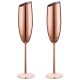 Rose Gold Champagne Glass Cups 200ml PACK 2 Stainless Wine Cocktail Drinkware SUS304