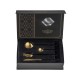 Matte Gold And Black Stainless Steel 304 Cutlery Set Dinner Knife Fork Spoon 24pcs Gift Set