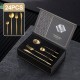 Matte Gold Stainless Steel  Cutlery Set Dinner Knife Fork Spoon 24pcs Gift Set