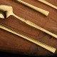 Gold Stainless Steel  Cutlery Set Dinner Knife Fork Spoon 30pcs Gift Set