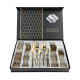 Gold Stainless Steel  Cutlery Set Dinner Knife Fork Spoon 30pcs Gift Set