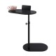 Bathtub Tray Table Adjustable Bath Side Table Wine Glass Sofa Side End Table Black