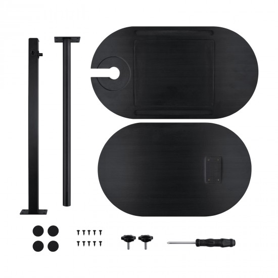 Bathtub Tray Table Adjustable Bath Side Table Wine Glass Sofa Side End Table Black