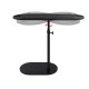 Bathtub Tray Table Adjustable Bath Side Table Wine Glass Sofa Side End Table Black